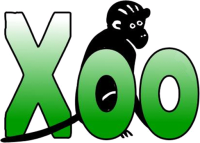 Xoo-logo. Alkuperinen XooZoo logo: J. Partanen