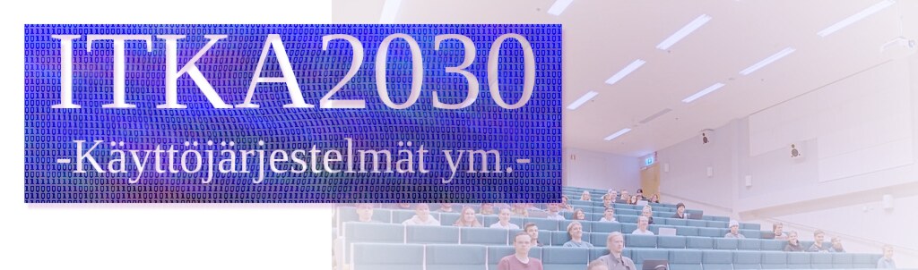 Kurssin logoksi tarkoitettu kuva on generoitu komentoriviohjelmalla.