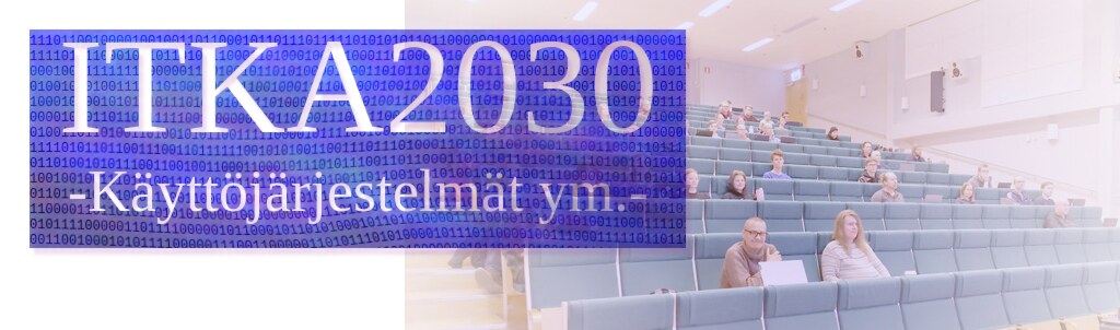 Kurssin logoksi tarkoitettu kuva on generoitu komentoriviohjelmalla.