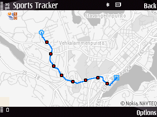 Sportracker map