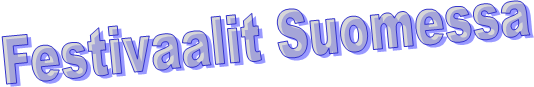 Festivaalit Suomessa